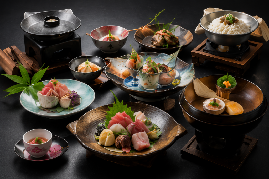 heyasyoku japanese onsen ryokan traditional food