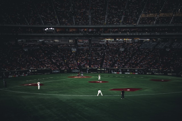 Tokyo Dome Baseball Game studium in Japan