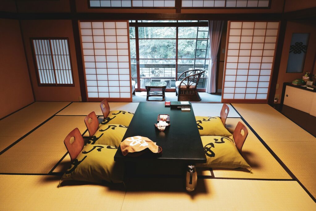 onsen ryokan tatami room in Japan