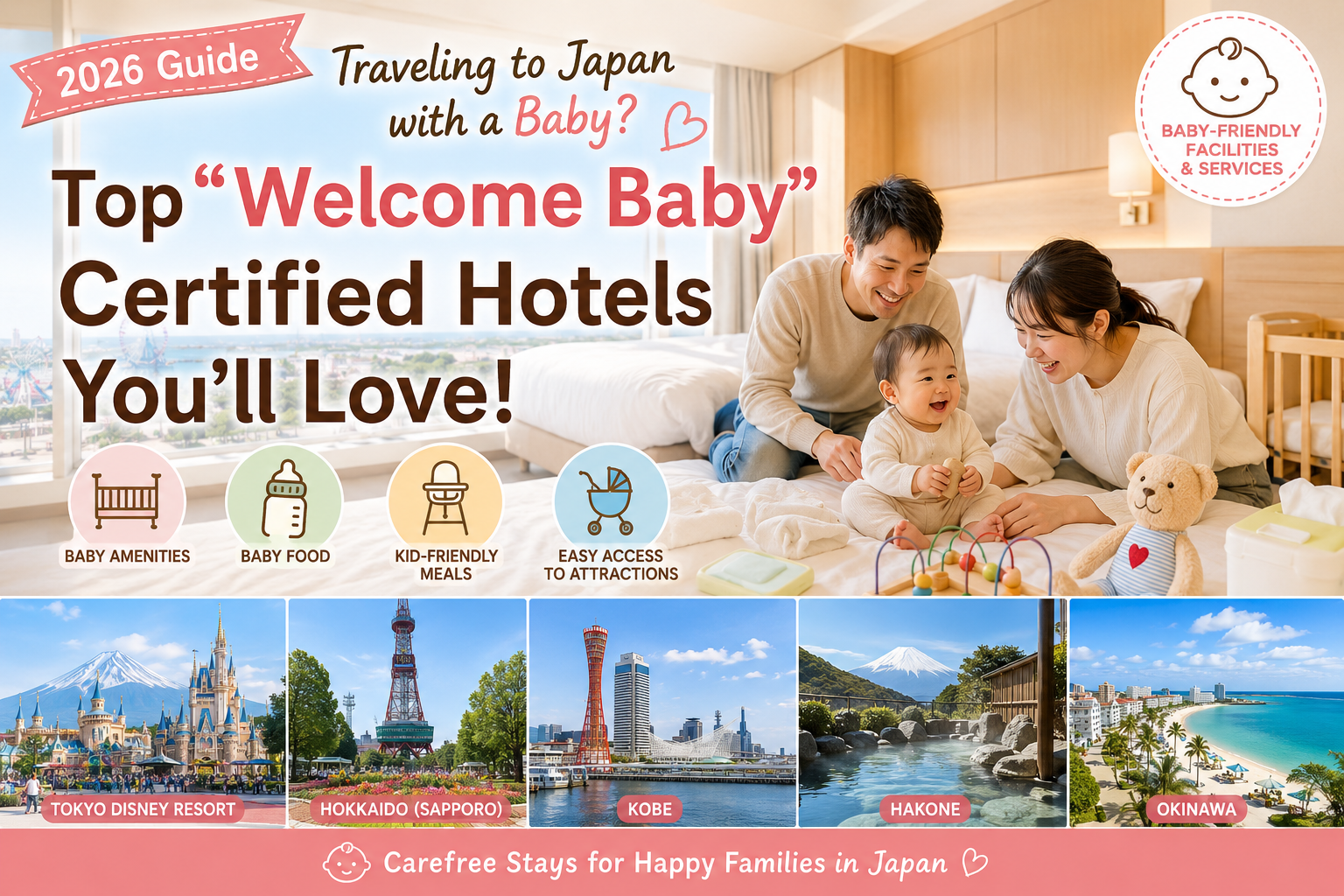 Welcome baby certified hotels in japan